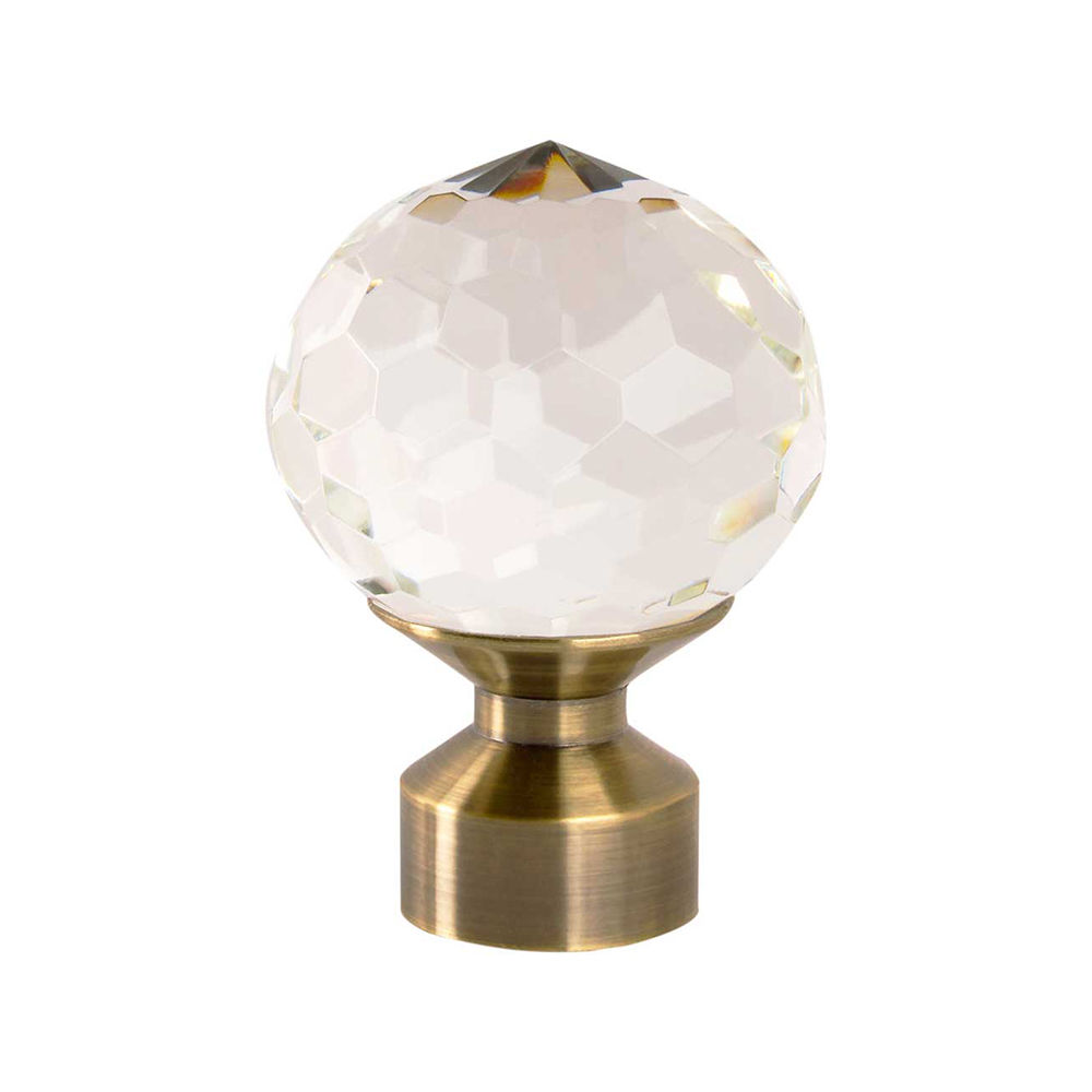Alendel. 28F3 Finial A B Antique Brass