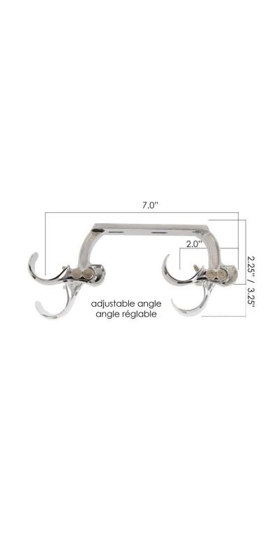 28b6dcm-double-ceiling-mount-support-w-t-white